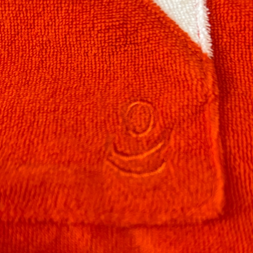 Cuddl Duds size 3X V-Neck Orange terry cloth Sweater - Picture 9 of 9